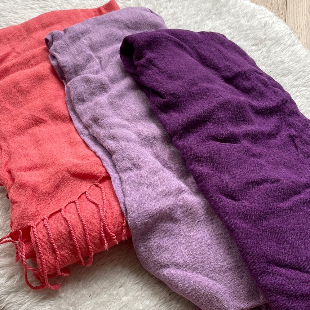 Bundle of 3 UNITED COLORS of BENETTON Scarves